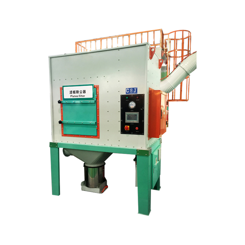 Collettore di polveri a piastre filtranti