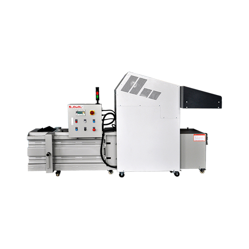 Piccola pressa per balle orizzontale semiautomatica (trituratrice e imballatrice integrata)